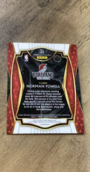 Norman Powell 2020-21 Panini Select - Blue Prizms 147 trading card image rear