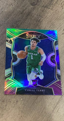 Tyrell Terry 2020-21 Panini Select - Green White Purple 91 trading card image front