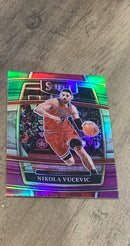 Nikola Vucevic 2021-22 Panini Select - Green White Purple Prizms 92 trading card image front