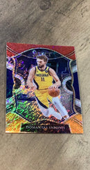 Domantas Sabonis 2020-21 Panini Select - Red White Orange Shimmer 56 trading card image front
