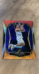 Josh Green 2020-21 Panini Select - Red White Orange Shimmer 192 trading card image front