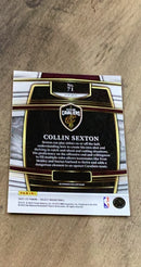 Collin Sexton 2021-22 Panini Select - Blue Shimmer Prizms 71 trading card image rear