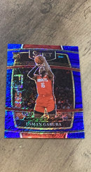 Usman Garuba 2021-22 Panini Select - Blue Shimmer Prizms 56 trading card image front