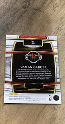 Usman Garuba 2021-22 Panini Select - Blue Shimmer Prizms 56 trading card image rear