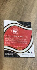 Onyeka Okongwu 2020-21 Panini Select - Blue 295 trading card image rear