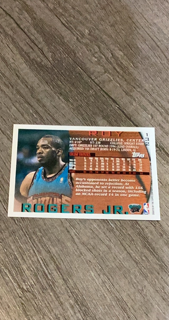 Roy Rogers 1996-97 Topps 132 trading card image rear