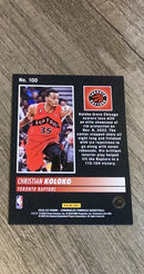 Christian Koloko 2022-23 Panini Chronicles Pinnacle 100 trading card image rear