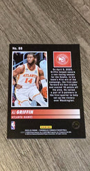 AJ Griffin 2022-23 Panini Chronicles Pinnacle - Pink 88 trading card image rear