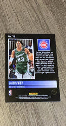 Jaden Ivey 2022-23 Panini Chronicles Pinnacle - Red 77 trading card image rear