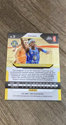 Diamond DeShields 2021 Panini Prizm WNBA - Prizms Green 72 trading card image rear