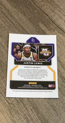 Justin Lewis 2022 Panini Prizm Draft Picks 93 trading card image rear