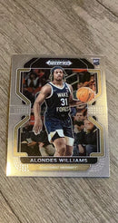 Alondes Williams 2022 Panini Prizm Draft Picks 97 trading card image front