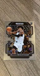 MarJon Beauchamp 2022 Panini Prizm Draft Picks 72 trading card image front