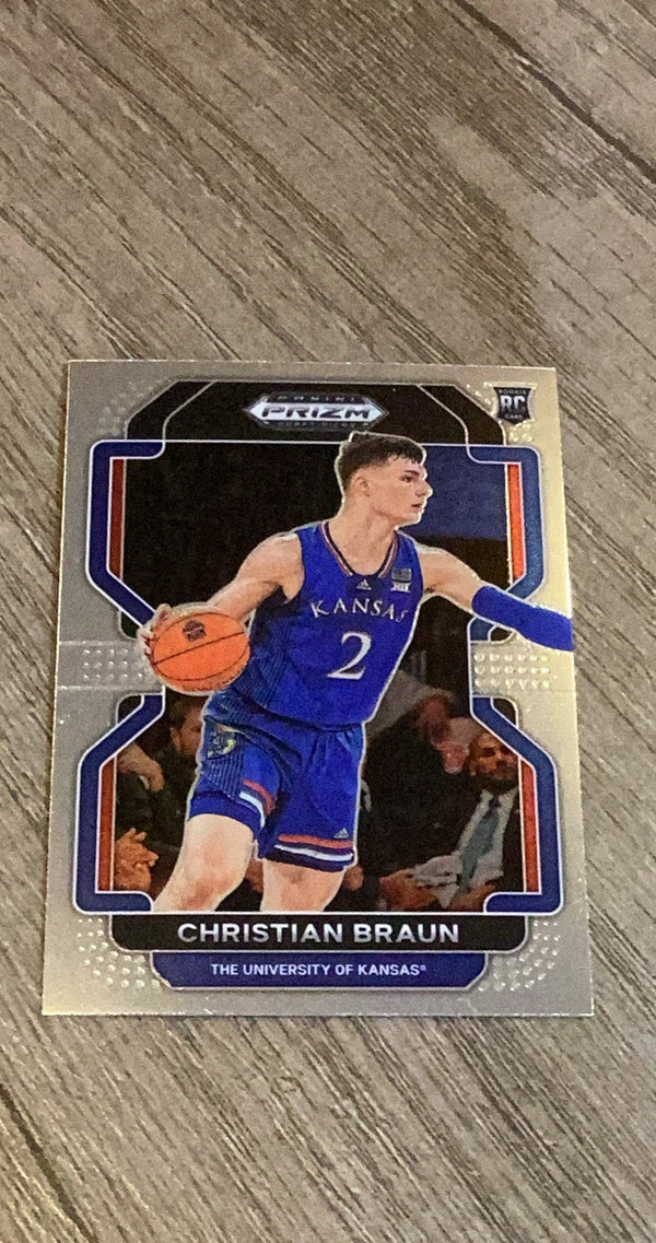 Christian Braun 2022 Panini Prizm Draft Picks 73 trading card image front