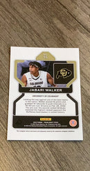 Jabari Walker 2022 Panini Prizm Draft Picks 96 trading card image rear