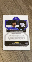 Shaedon Sharpe 2022 Panini Prizm Draft Picks 54 trading card image rear