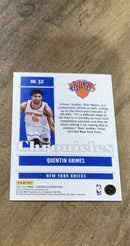 Quentin Grimes 2021-22 Panini Chronicles 32 trading card image rear