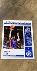 Jaden Ivey 2022-23 Panini Chronicles 36 trading card image front