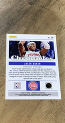 Jalen Duren 2022-23 Panini Chronicles Pink 38 trading card image rear