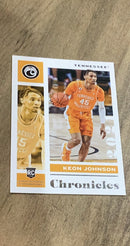 Keon Johnson 2021 Panini Chronicles Draft Picks 6 trading card image front