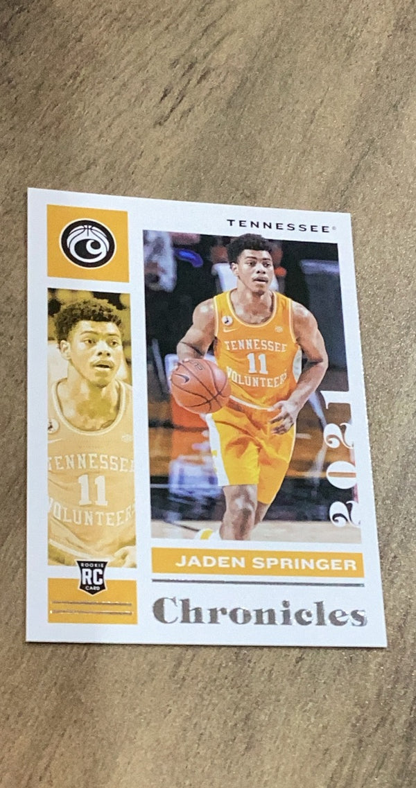 Jaden Springer 2021 Panini Chronicles Draft Picks 20 trading card image front