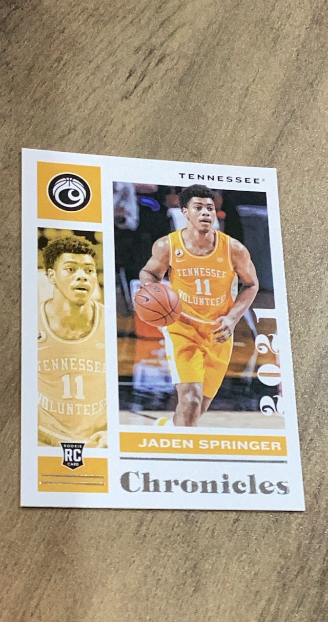 Jaden Springer 2021 Panini Chronicles Draft Picks 20 trading card image front