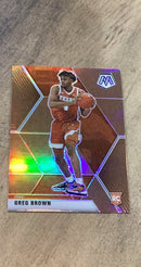 Greg Brown III 2021 Panini Chronicles Mosaic Draft Picks Bronze 264 trading card image front