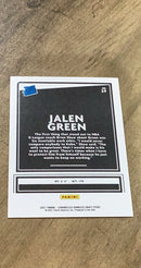 Jalen Green 2021 Panini Chronicles Donruss Draft Picks 29 trading card image rear