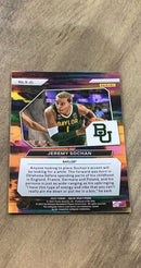 Jeremy Sochan 2022 Panini Prizm Draft Picks Instant Impact II-JS trading card image rear