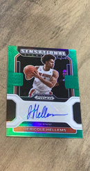 Jericole Hellems 2022 Panini Prizm Draft Picks Sensational Signatures Prizms Hyper SS-JHE trading card image front