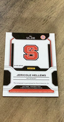 Jericole Hellems 2022 Panini Prizm Draft Picks Sensational Signatures Prizms Hyper SS-JHE trading card image rear