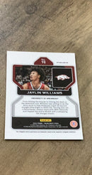 Jaylin Williams 2022 Panini Prizm Draft Picks Green 98 trading card image rear