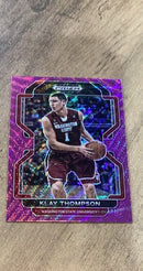 Klay Thompson 2022 Panini Prizm Draft Picks Purple Wave 33 trading card image front