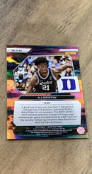 AJ Griffin 2022 Panini Prizm Draft Picks Instant Impact II-AG trading card image rear