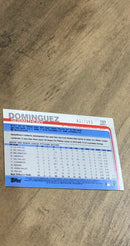 Seranthony Dominguez 2019 Topps Foilboard 127 trading card image rear