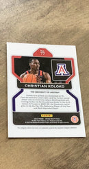 Christian Koloko 2022 Panini Prizm Draft Picks 77 trading card image rear