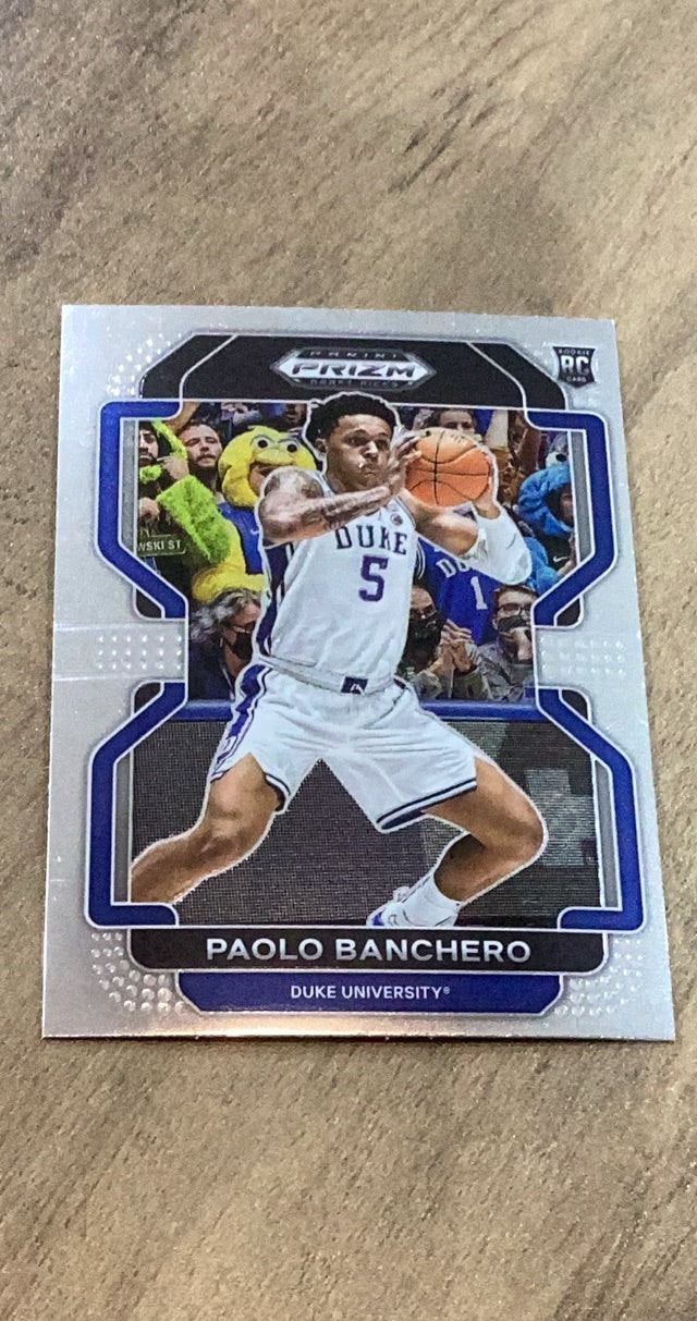 Paolo Banchero 2022 Panini Prizm Draft Picks 52 trading card image front