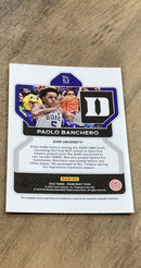 Paolo Banchero 2022 Panini Prizm Draft Picks 52 trading card image rear
