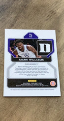 Mark Williams 2022 Panini Prizm Draft Picks 62 trading card image rear