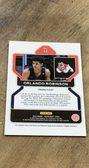 Orlando Robinson 2022 Panini Prizm Draft Picks 66 trading card image rear