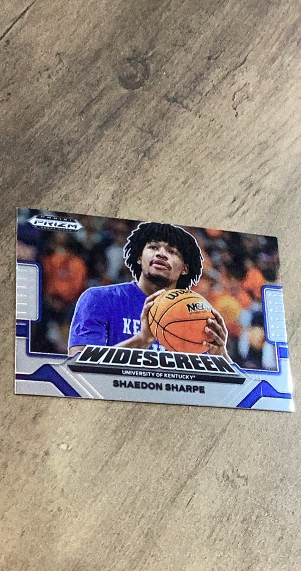Shaedon Sharpe 2022 Panini Prizm Draft Picks Widescreen WS-SS trading card image front