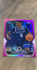 Brandon Murray 2022-23 Bowman University Chrome Pink 40 trading card image front