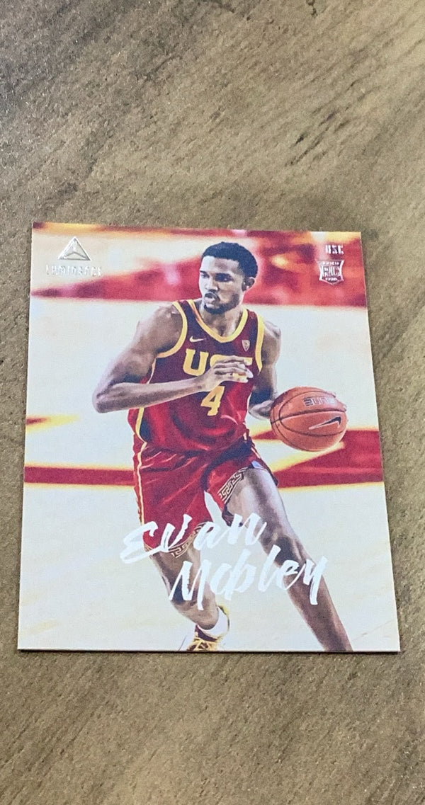 Evan Mobley 2021 Panini Chronicles Luminance Draft Picks 77 trading card image front