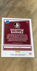 Scottie Barnes 2021 Panini Chronicles Donruss Draft Picks Bronze 32 trading card image rear
