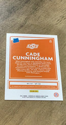 Cade Cunningham 2021 Panini Chronicles Donruss Draft Picks 26 trading card image rear