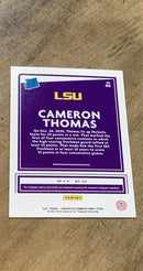 Cameron Thomas 2021 Panini Chronicles Donruss Draft Picks 40 trading card image rear