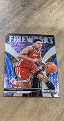Johnny Davis 2022 Panini Prizm Draft Picks Fireworks FW-JO trading card image front