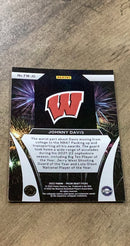 Johnny Davis 2022 Panini Prizm Draft Picks Fireworks FW-JO trading card image rear
