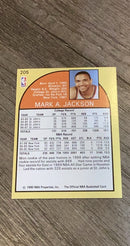 Mark Jackson 1990 Hoops 205 trading card image rear