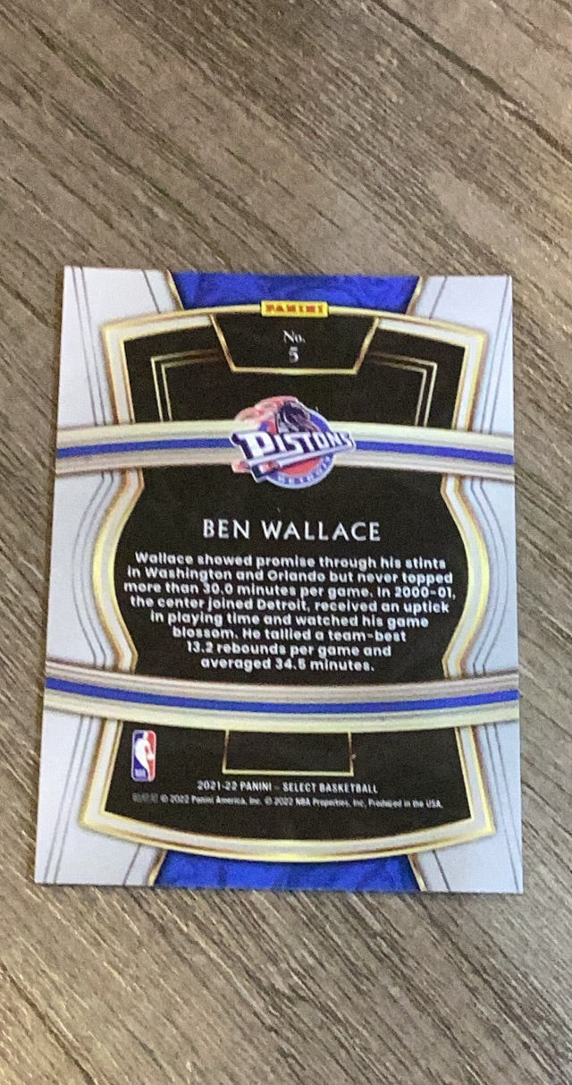 Ben Wallace 2021 Select Company 5 trading card image rear